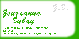 zsuzsanna dubay business card
